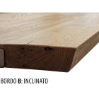 Tavolinë lisi me nyje me bazë metalike Prodhuar në Itali - Sebastiano Viadurini