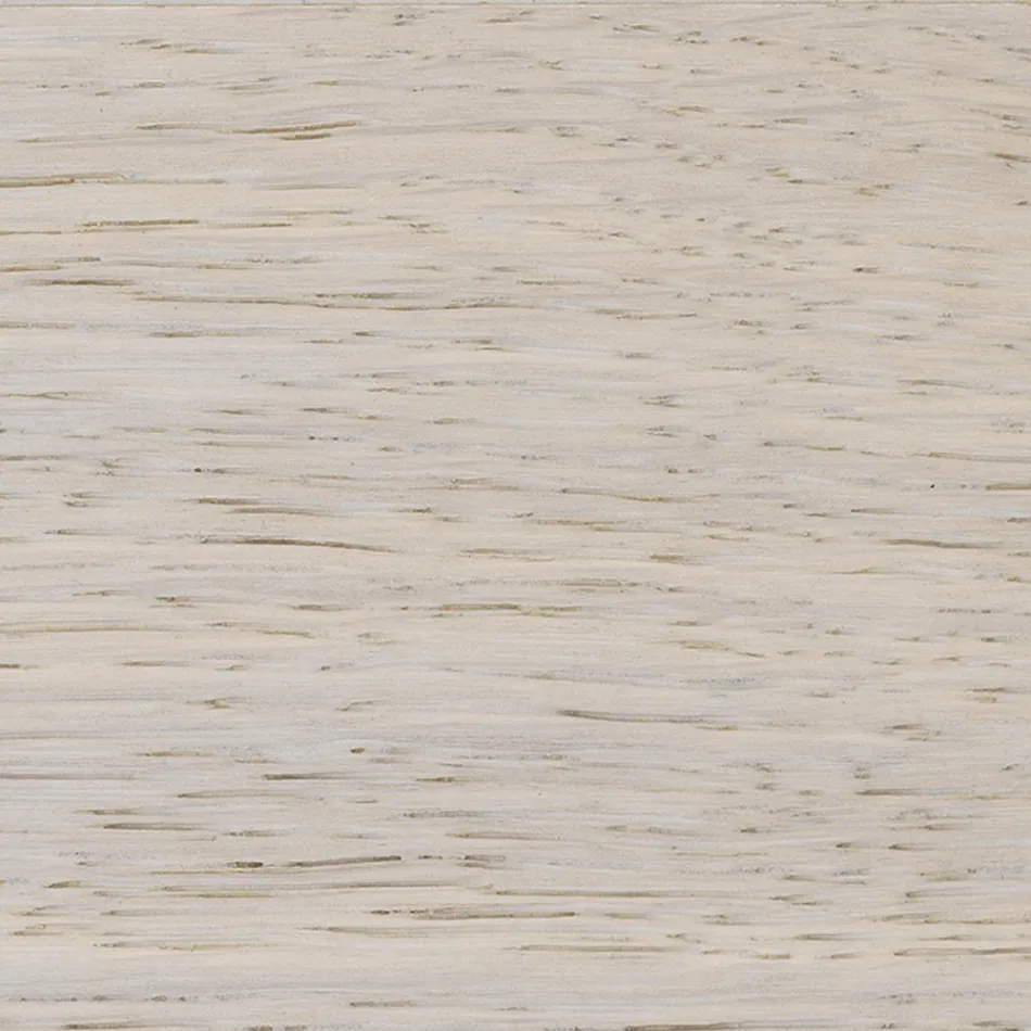 Tavolinë në lis të praruar me buzë gjethesh në katror dhe metal Prodhuar në Itali - Riad Viadurini