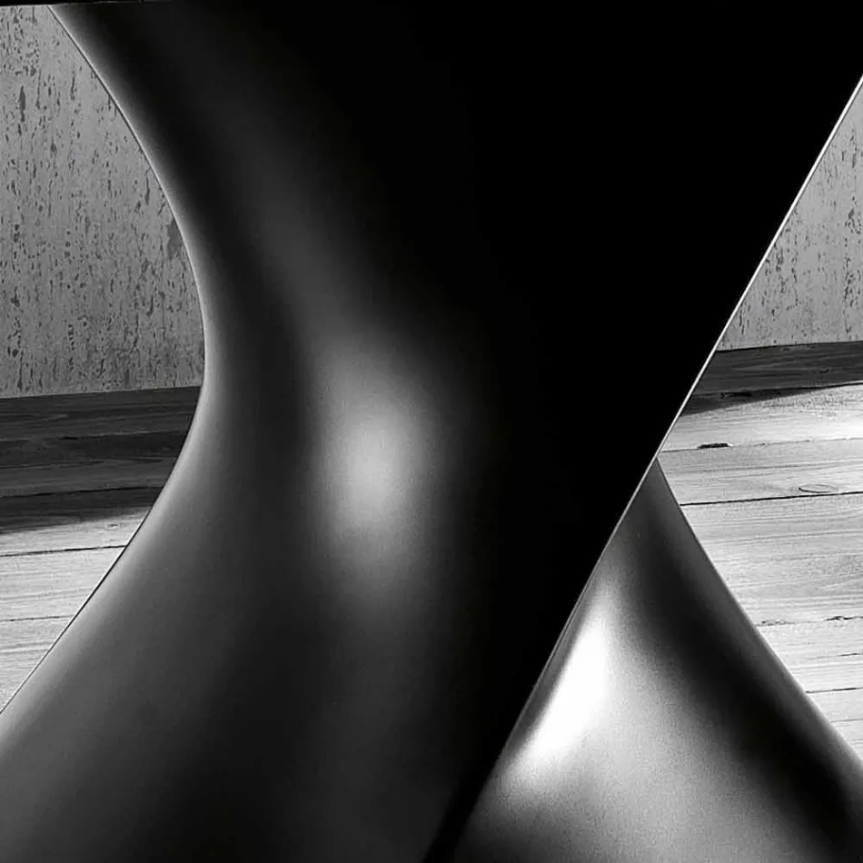 Tabela e qelqit të zbutur të dizajnit modern të prodhuar në Itali, Clark Viadurini