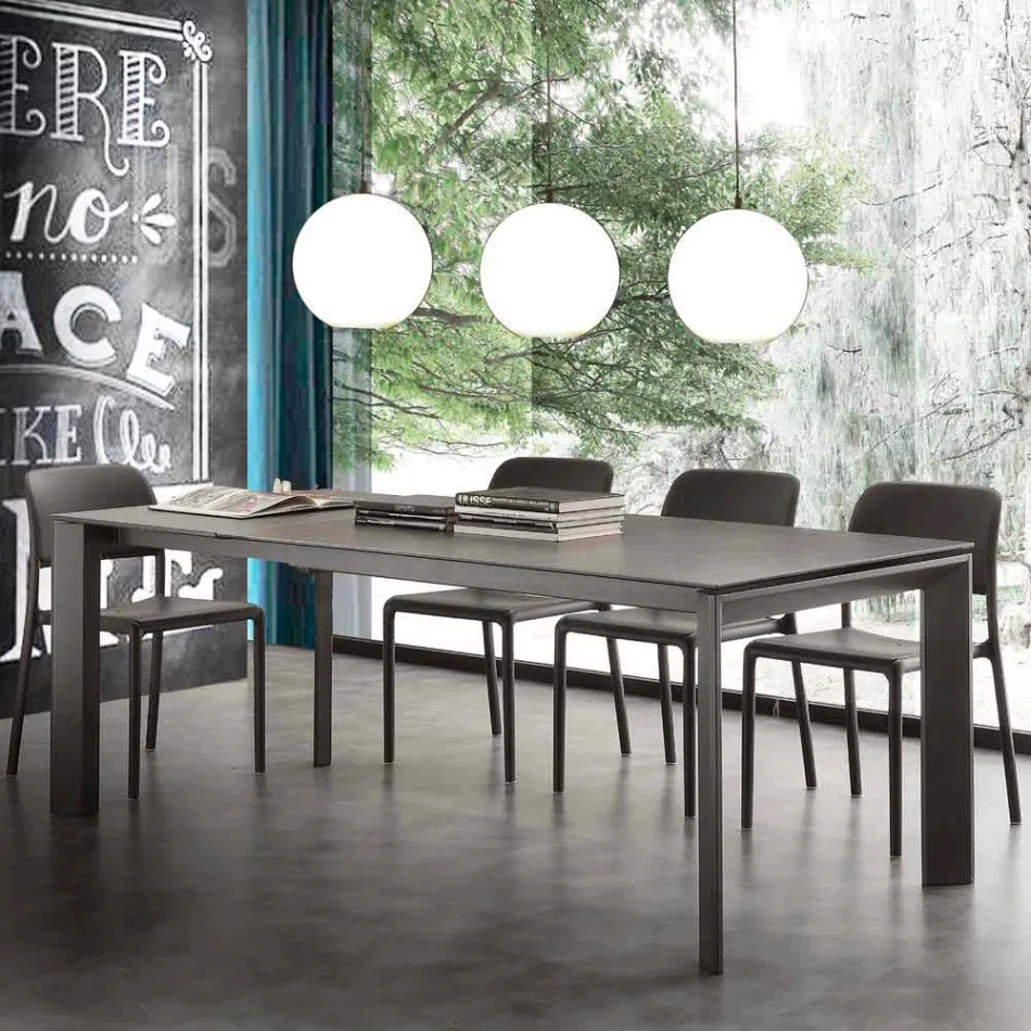 Tabela qeramike e zgjatur Terni prej qelqi deri 240 cm Viadurini