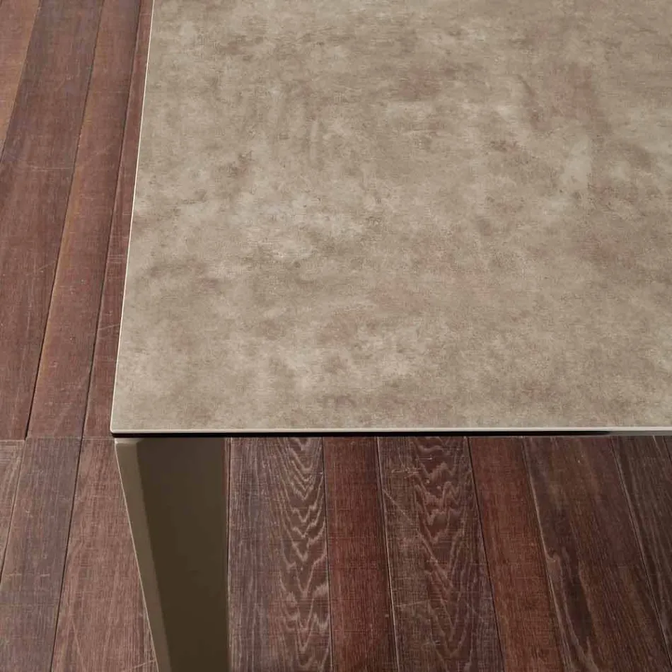 Tabela qeramike e zgjatur Terni prej qelqi deri 240 cm Viadurini