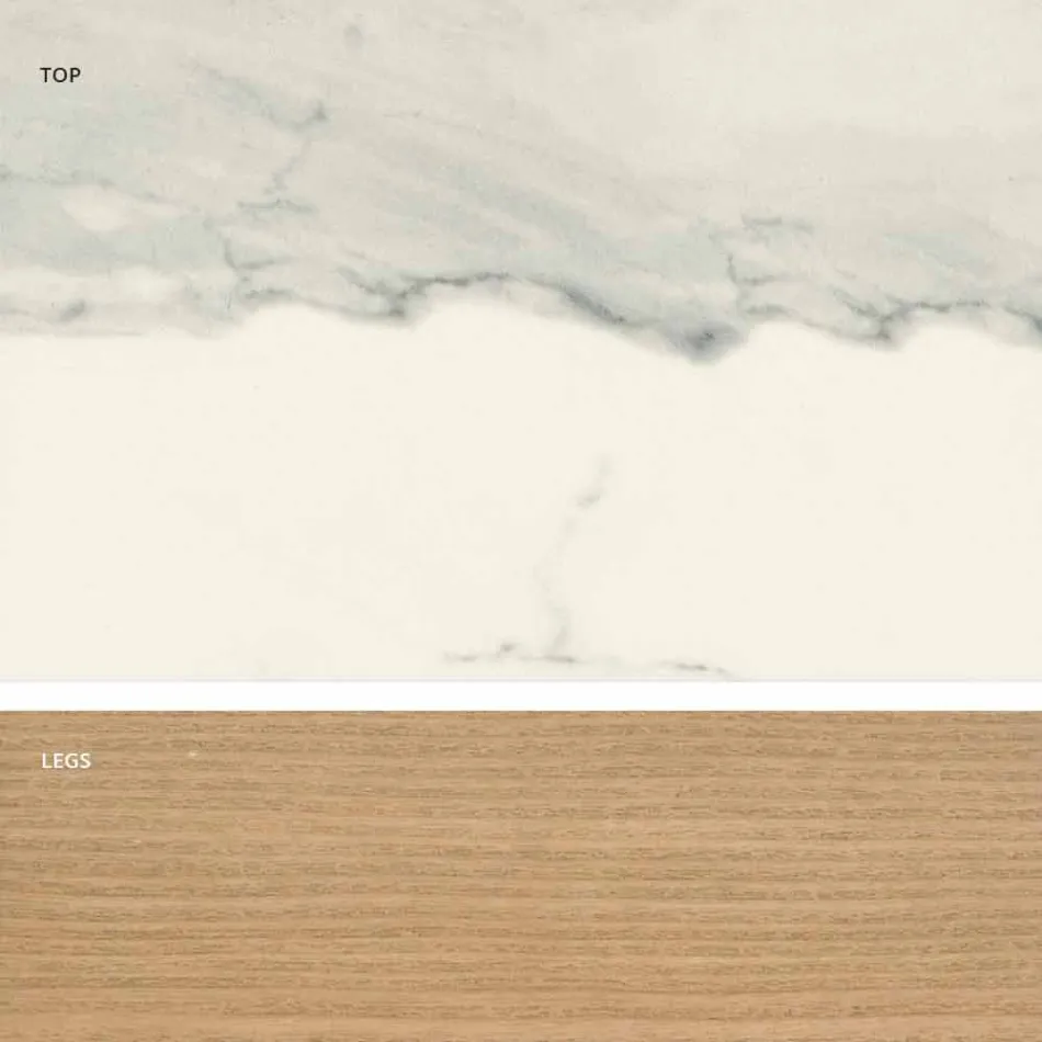 Tabela qeramike me dizajn modern të bërë në Itali, Egisto Viadurini