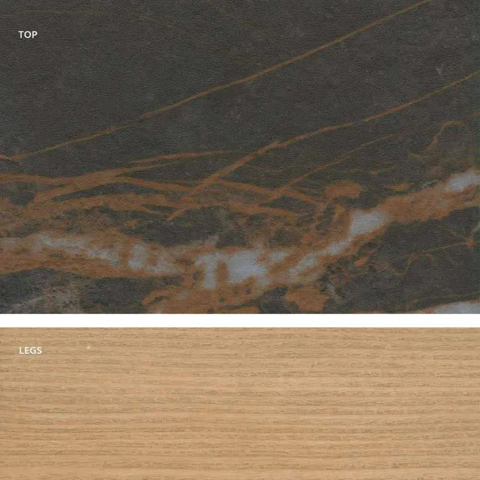 Tabela qeramike me dizajn modern të bërë në Itali, Egisto Viadurini