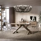 Tavoline jetese ne arre te vertete me nyje te forta Prodhuar ne Itali - Boromir Viadurini