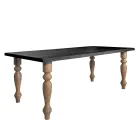 Tavolinë ndenjeje tërësisht e prodhuar në lisi Made in Italy - Geolier Viadurini