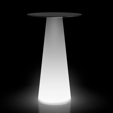 Tavolinë me dritë të lartë të jashtme me LED në Hpl dhe polietileni Prodhuar në Itali - Forlina Viadurini
