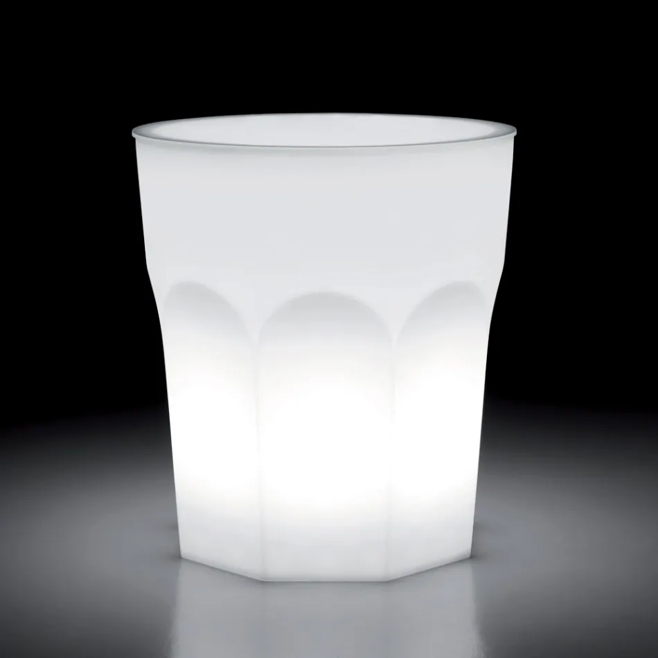 Tavolinë Drita e Dizajnit të Jashtëm në Polietileni dhe Hpl Made in Italy - Pucca Viadurini