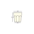 Tavolinë Drita e Dizajnit të Jashtëm në Polietileni dhe Hpl Made in Italy - Pucca Viadurini