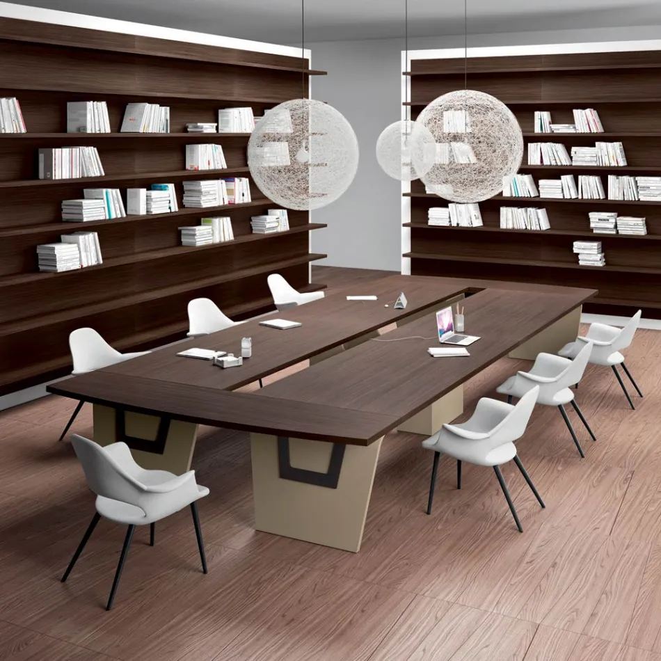 Tavolinë takimi në melaminë nga Andrea Stramigioli - Butterfly Viadurini