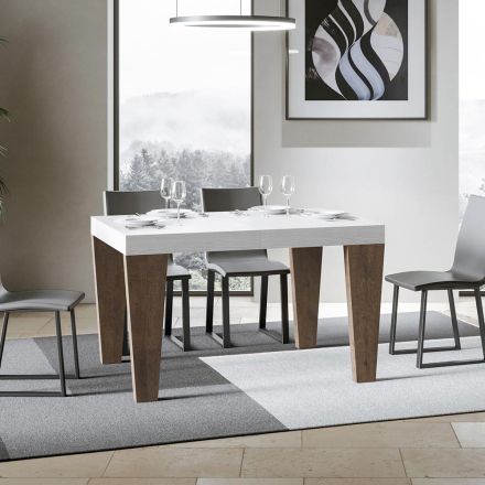 Tavolinë moderne e zgjerueshme deri në 440 cm në Made in Italy Wood - Mountain Viadurini
