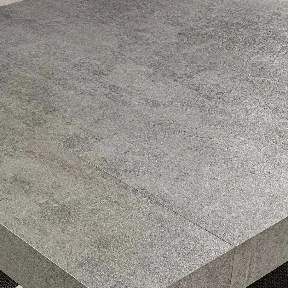 Tavolinë moderne e zgjerueshme Deri në 260/280 cm në dru dhe metal - Teramo Viadurini