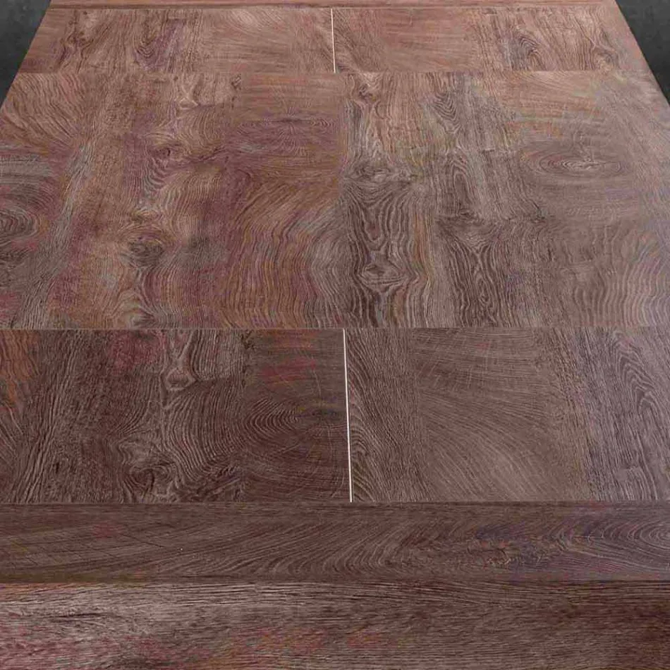 Tavolinë moderne e zgjerueshme Deri në 260/280 cm në dru dhe metal - Teramo Viadurini