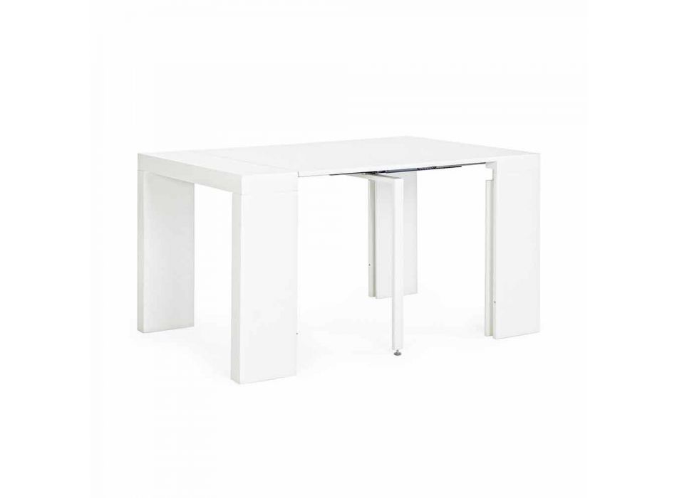 Tavolinë moderne e zgjerueshme Deri në 270 cm në Lacquered Mdf Homemotion - Cush Viadurini