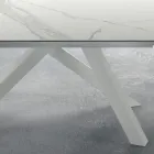 Tavolinë moderne e zgjerueshme deri në 278 cm në qeramikë Prodhuar në Itali - Settimmio Viadurini