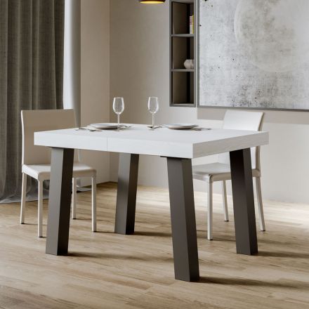 Tavolinë moderne e zgjerueshme deri në 440 cm në dru Prodhuar në Itali - Cedric Viadurini