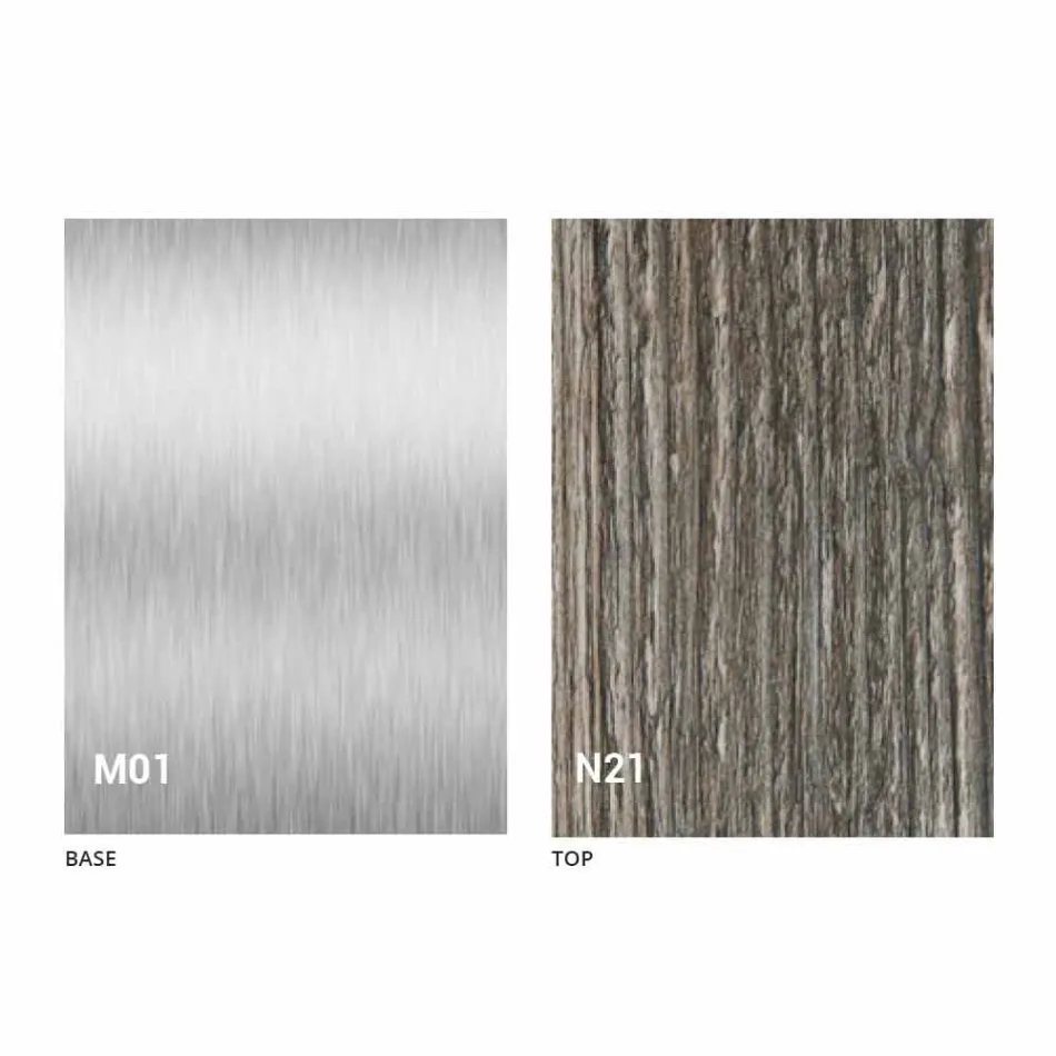 Tavolinë moderne e zgjerueshme Deri në 480 cm në dru të bërë në Itali - Michael Viadurini