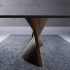 Tavolinë moderne me gurë guri efekti mermeri të bëra në Itali, Adrano Viadurini