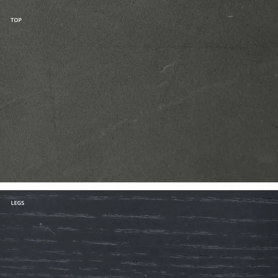 Tavolinë moderne me gurë guri efekti mermeri të bëra në Itali, Adrano Viadurini