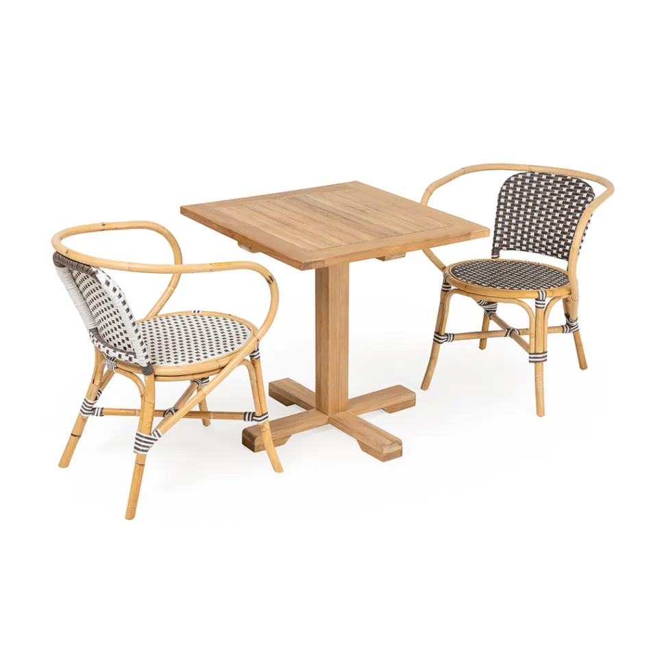 Tavolinë në natyrë me këmbë qendrore të madhësive të ndryshme - Yggdrasil Viadurini