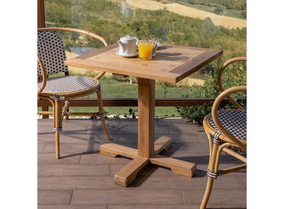 Tavolinë në natyrë me këmbë qendrore të madhësive të ndryshme - Yggdrasil Viadurini