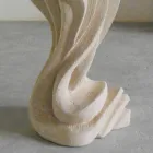 Tavolinë guri ovale me majë kristali në dizajn modern Agave Viadurini