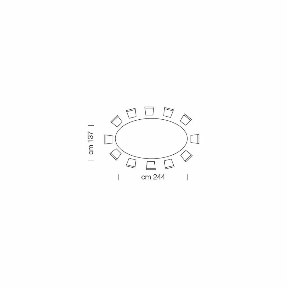 Tavolinë Moderne Ovale në Carrara ose Mermer Black Marquinia Prodhuar në Itali - Dollarë Viadurini