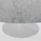 Tavolinë Moderne Ovale në Carrara ose Mermer Black Marquinia Prodhuar në Itali - Dollarë Viadurini