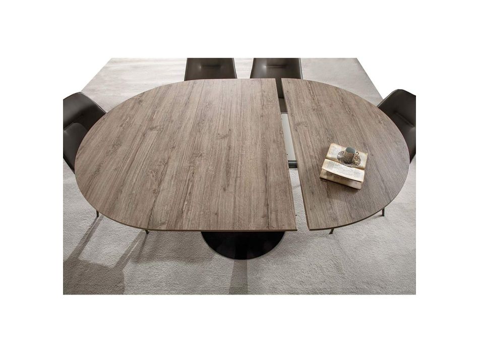 Tavolina e dhomës së ngrënies me majë të rrumbullakët të zgjerueshme Deri në 170 cm - Moreno Viadurini