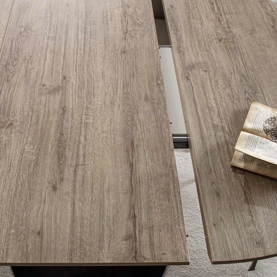 Tavolina e dhomës së ngrënies me majë të rrumbullakët të zgjerueshme Deri në 170 cm - Moreno Viadurini