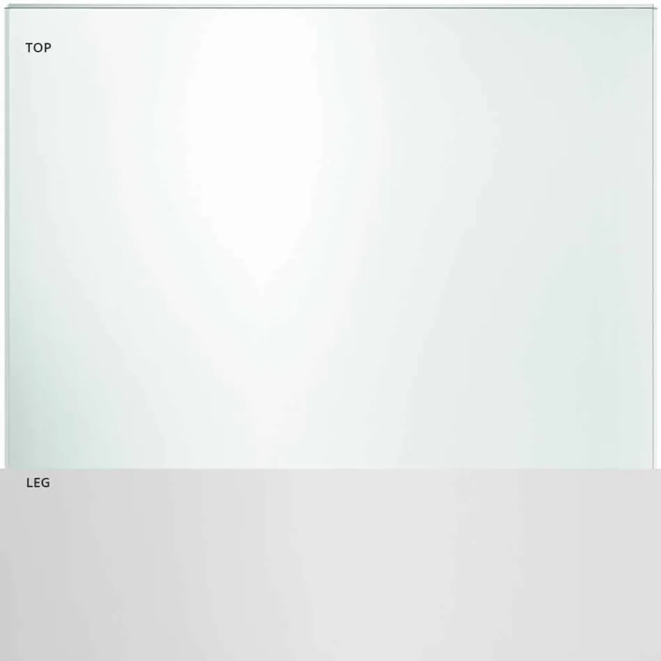 Tavolina në këmbë tepër të pastra prej xhami dhe metali 3 përfundime 4 madhësi - pika Viadurini