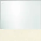 Tavolina në këmbë tepër të pastra prej xhami dhe metali 3 përfundime 4 madhësi - pika Viadurini