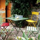 Tavolinë e palosshme e kopshtit në çelik të galvanizuar Prodhuar në Itali - Akila Viadurini