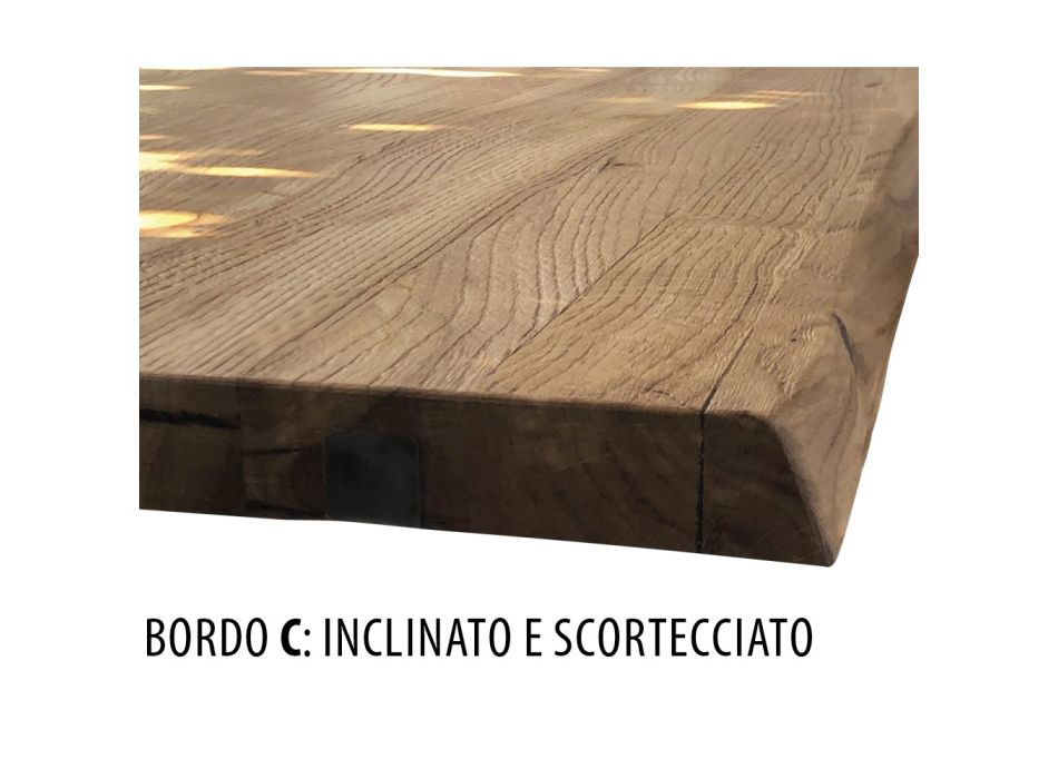 Tavolinë e praruar me lis Masellato me nyje dhe kristal Prodhuar në Itali - Vicente Viadurini