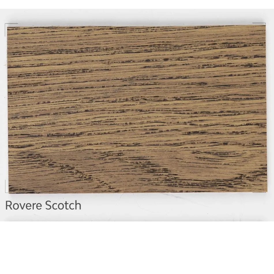 Tavolinë e praruar me lis dhe metal të veshur me nyje me rimeso Prodhuar në Itali - Luanda Viadurini