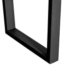 Tavolinë e praruar me bazë lisi me nyje katrore dhe metalike Prodhuar në Itali - Pilar Viadurini