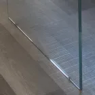 Tavolinë solide me lisi dhe bazament kristali Prodhuar në Itali - Noelia Viadurini