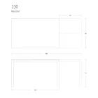 Tavolinë ngrënieje e zgjerueshme 190 cm Metal dhe Dru Prodhuar në Itali - Euklidiane Viadurini