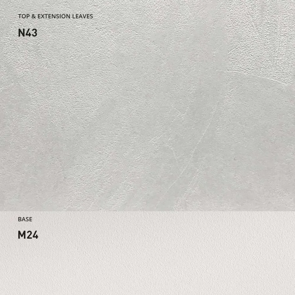 Tavolinë ngrënieje e zgjerueshme 190 cm Metal dhe Dru Prodhuar në Itali - Euklidiane Viadurini