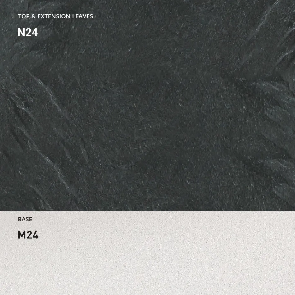 Tavolinë ngrënieje e zgjerueshme 190 cm Metal dhe Dru Prodhuar në Itali - Euklidiane Viadurini