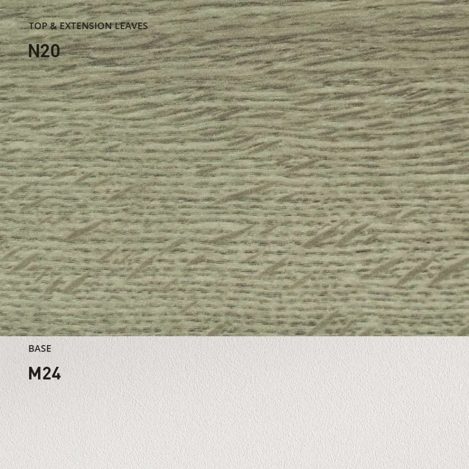 Tavolinë ngrënieje e zgjerueshme 190 cm Metal dhe Dru Prodhuar në Itali - Euklidiane Viadurini