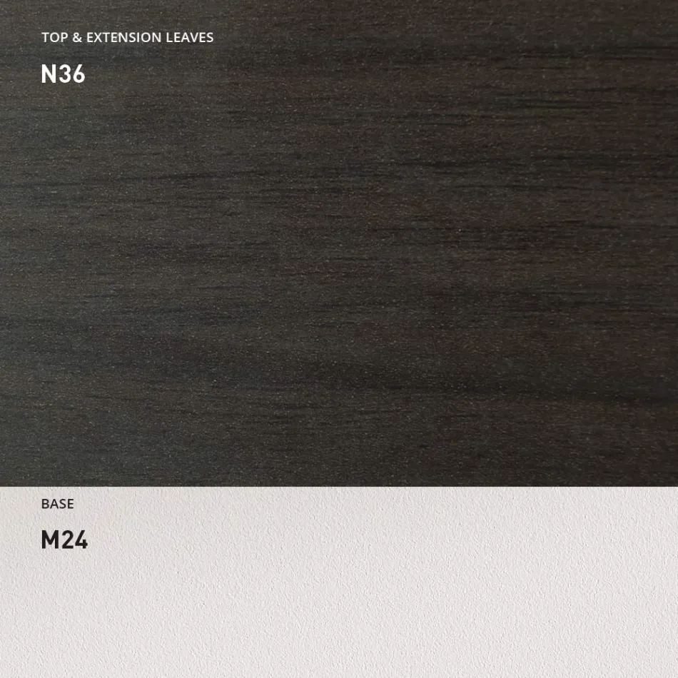 Tavolinë ngrënieje e zgjerueshme 190 cm Metal dhe Dru Prodhuar në Itali - Euklidiane Viadurini