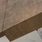 Tavolinë ngrënieje e zgjerueshme deri në 255 cm në pleksiglas dhe dru të prodhuar në Itali - Francoise Viadurini