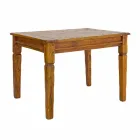 Tavolinë ngrënieje e zgjerueshme Deri në 290 cm në lëvizje prej druri të ngurtë - karbo Viadurini