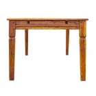 Tavolinë ngrënieje e zgjerueshme Deri në 290 cm në lëvizje prej druri të ngurtë - karbo Viadurini