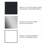 Tabela e zgjatur e darkës Deri në 294 cm në Gres dhe Metal prodhuar në Itali - Nuzzio Viadurini