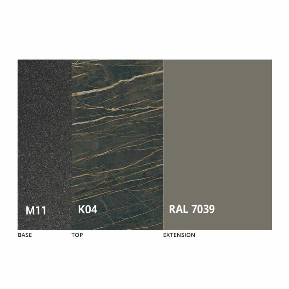 Tavolinë Ngrënieje e Zgjatshme Qeramike deri në 2.8 m Prodhuar në Itali - Paoluccio Viadurini