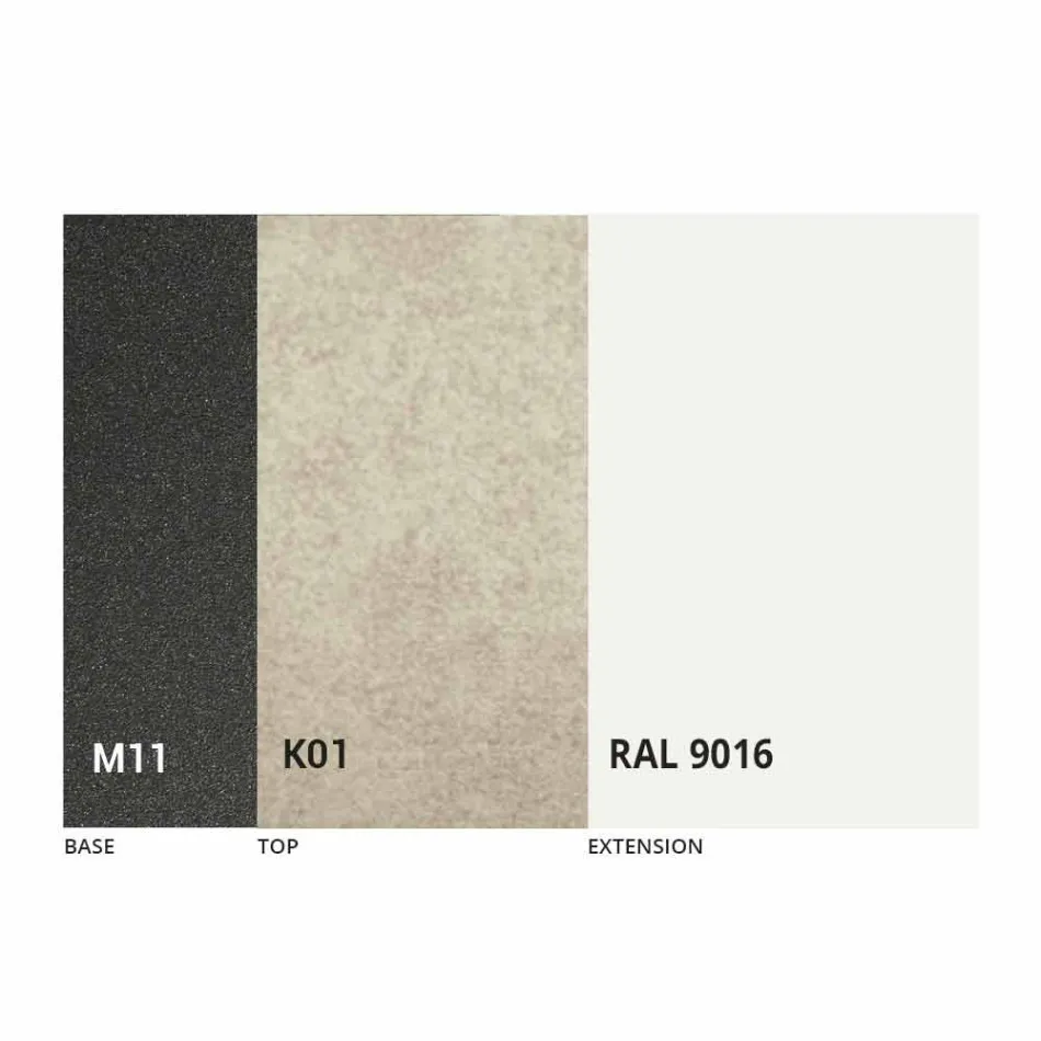 Tavolinë Ngrënieje e Zgjatshme Qeramike deri në 2.8 m Prodhuar në Itali - Paoluccio Viadurini