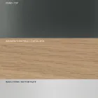 Tavolinë ngrënieje me majë xhami katror dhe bazë druri Prodhuar në Itali - Kuadro Viadurini