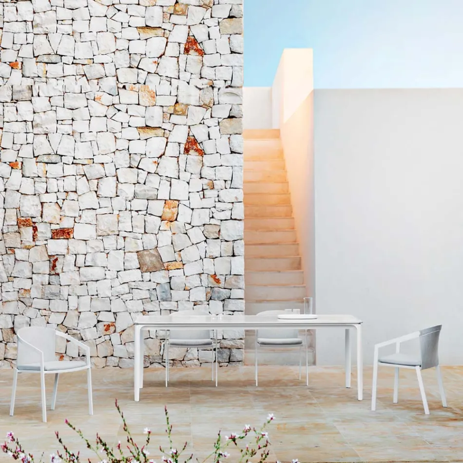 Tavolinë ngrënie Kopshti në Alumin dhe Hpl ose Gres, Punime të ndryshme - Filomena Viadurini