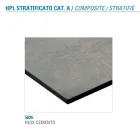 Tavolinë ngrënie fikse me metal dhe Hpl të shtresuar Prodhuar në Itali - Bastiano Viadurini